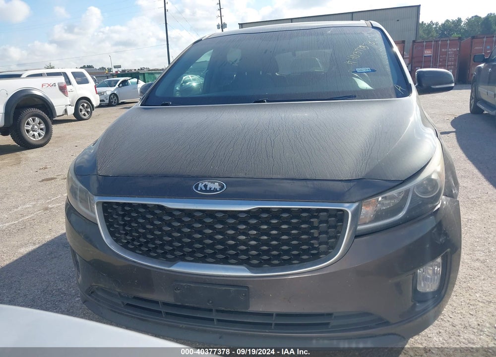 2016 KIA SEDONA EX VIN: KNDMC5C18G6168440