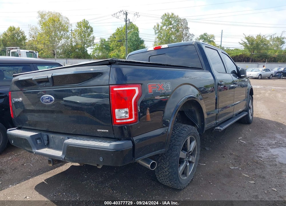 2015 FORD F-150 XLT VIN: 1FTFW1EF6FKD51567