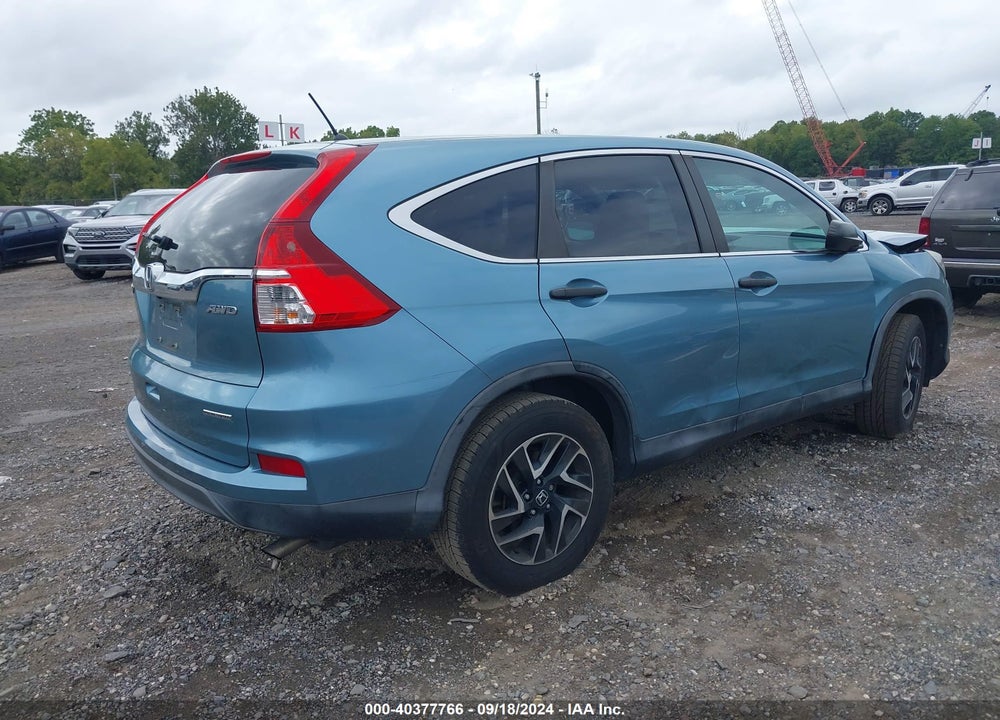 2016 HONDA CR-V SE VIN: 2HKRM4H43GH695646