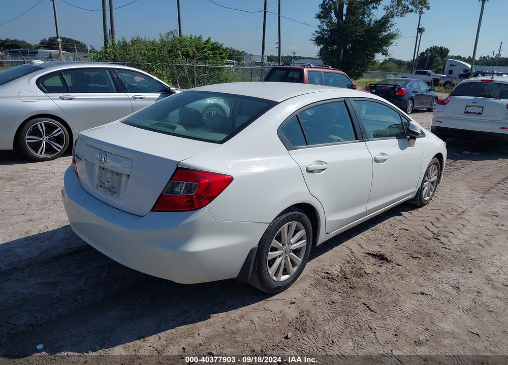 2012 HONDA CIVIC EX VIN: 19XFB2F88CE081418