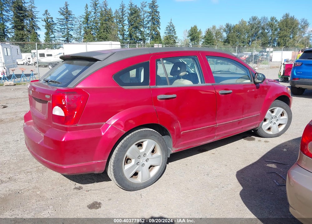 2007 DODGE CALIBER SXT VIN: 1B3HB48B87D540677