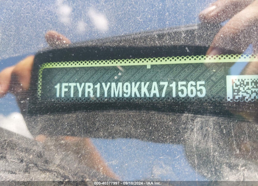2019 FORD TRANSIT-250 VIN: 1FTYR1YM9KKA71565