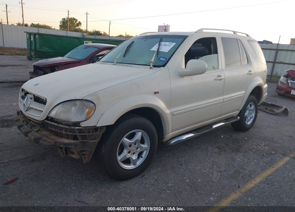 1998 MERCEDES-BENZ ML 320 CLASSIC VIN: 4JGAB54E9WA018478