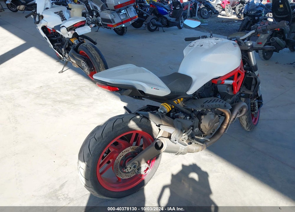 2016 DUCATI MONSTER 821 VIN: ZDM1RBTS6GB020727