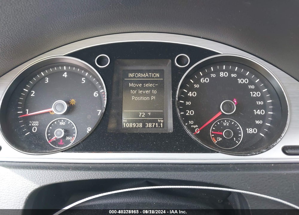 2013 VOLKSWAGEN CC VIN: WVWBP7AN4DE571409