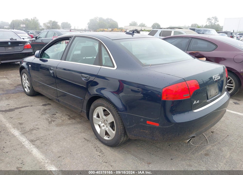 2005 AUDI A4 2.0T VIN: WAUDF78E35A569318