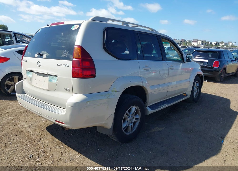 2003 LEXUS GX 470 VIN: JTJBT20X030007511