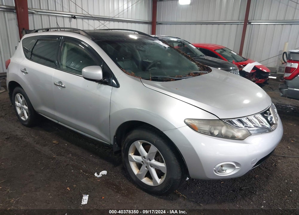 2009 NISSAN MURANO SL VIN: JN8AZ18W59W126832