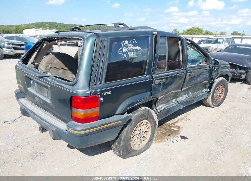 1993 JEEP GRAND CHEROKEE LIMITED VIN: 1J4GZ78S4PC600557