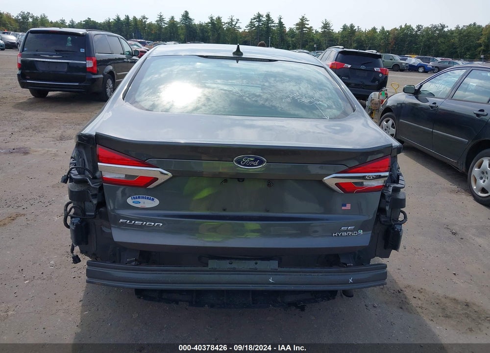 2019 FORD FUSION HYBRID SE VIN: 3FA6P0LU7KR191560