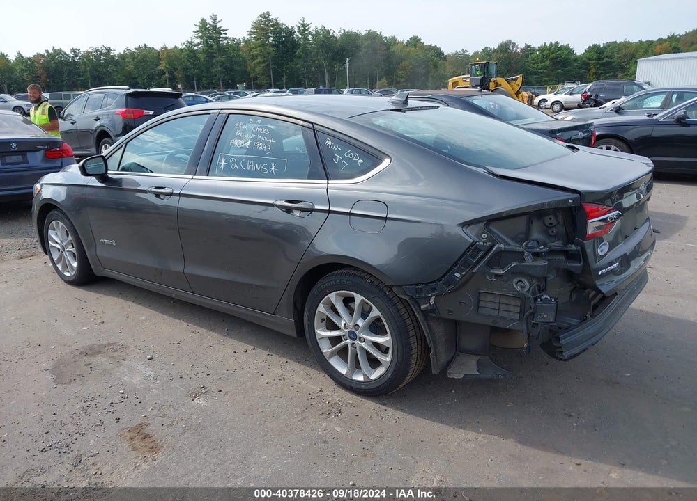 2019 FORD FUSION HYBRID SE VIN: 3FA6P0LU7KR191560