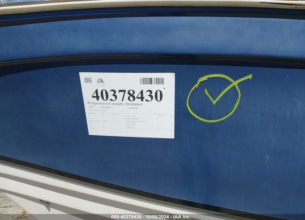 2003 RINKER OTHER VIN: RNK73202B303