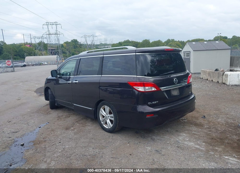 2011 NISSAN QUEST SL VIN: JN8AE2KP4B9012098