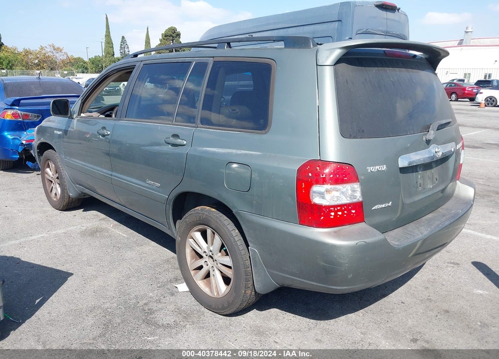 2007 TOYOTA HIGHLANDER HYBRID LIMITED V6 VIN: JTEEW21A570037588