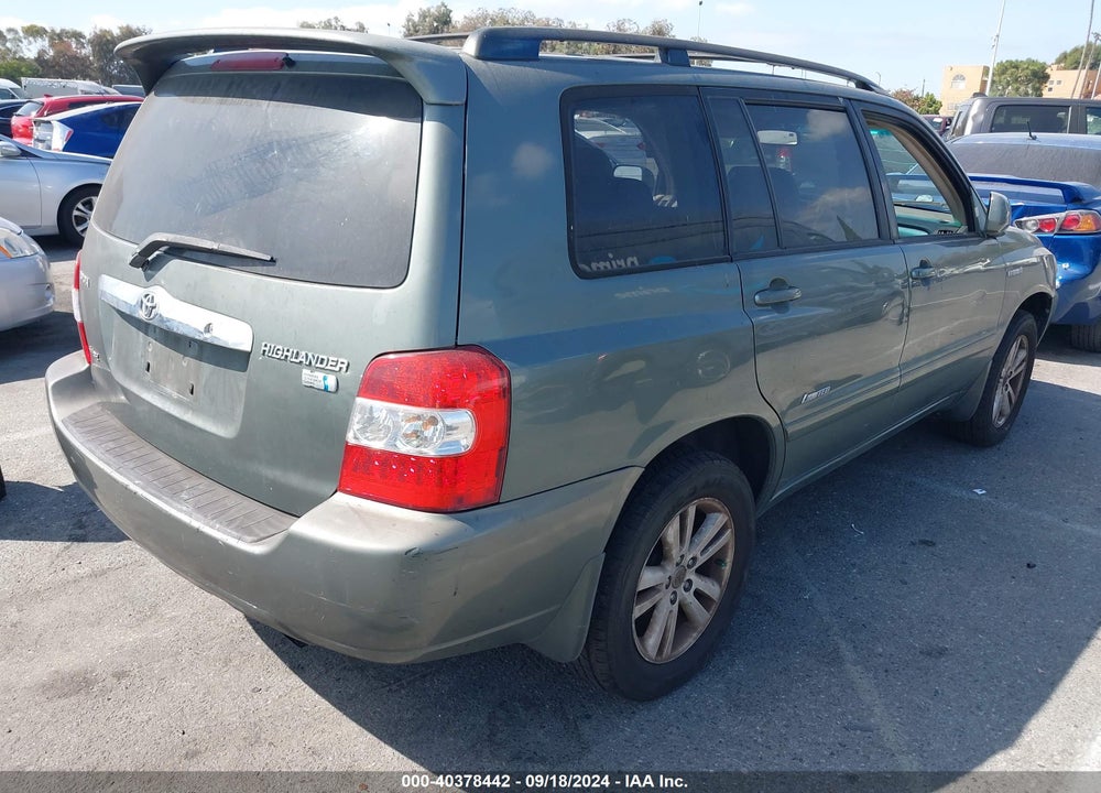 2007 TOYOTA HIGHLANDER HYBRID LIMITED V6 VIN: JTEEW21A570037588