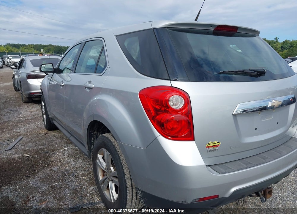 2012 CHEVROLET EQUINOX LS VIN: 2GNFLCEK6C6375018