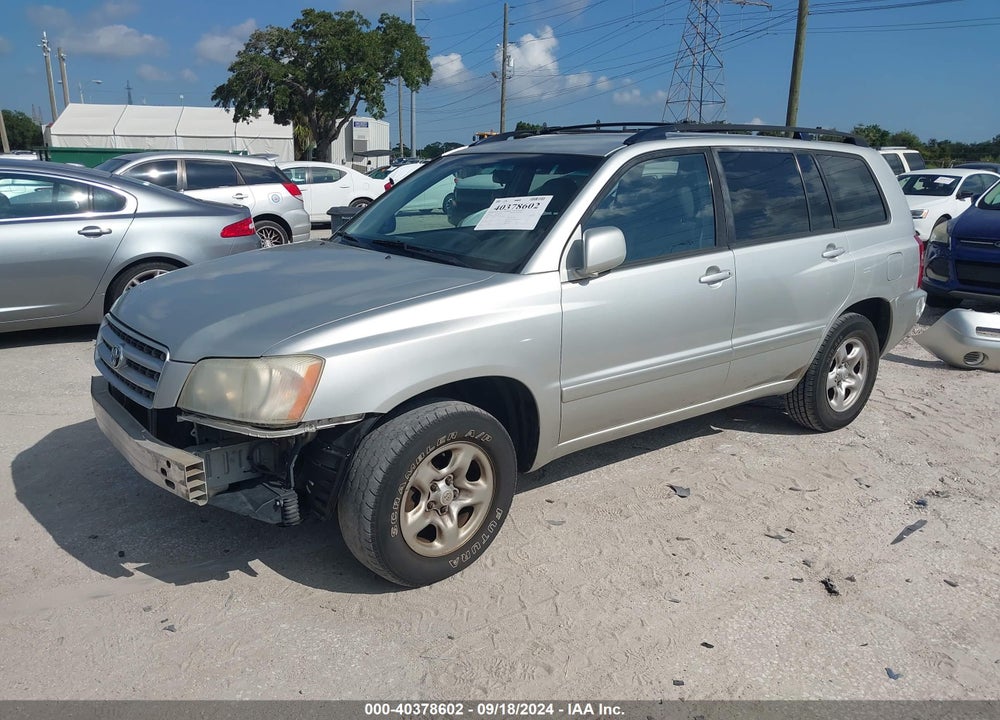 2003 TOYOTA HIGHLANDER V6 VIN: JTEGF21A630116156