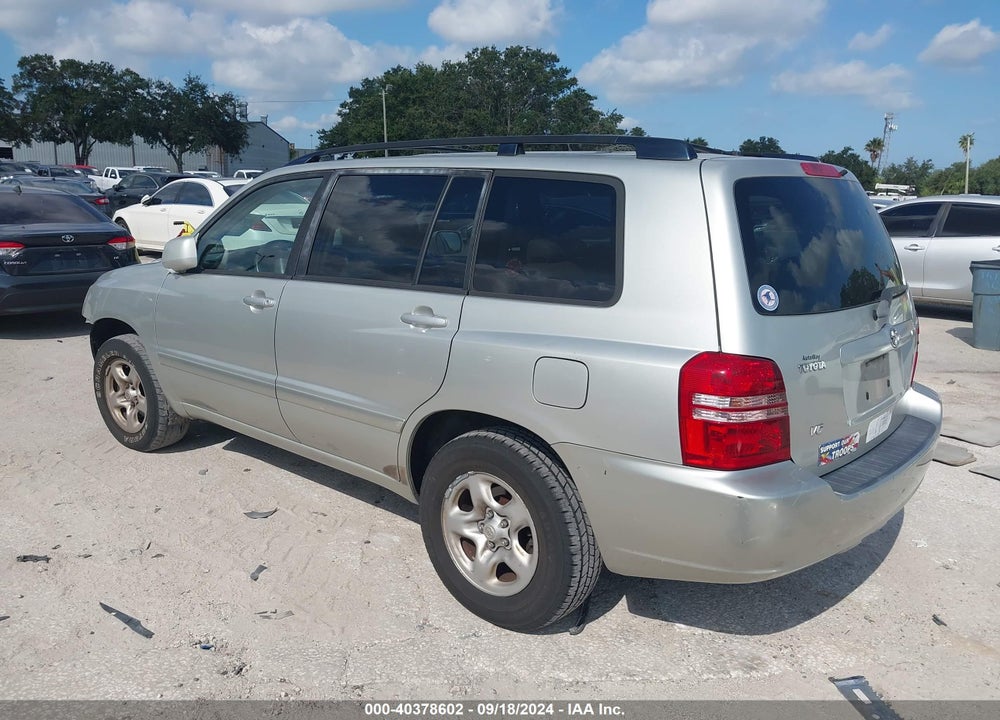 2003 TOYOTA HIGHLANDER V6 VIN: JTEGF21A630116156