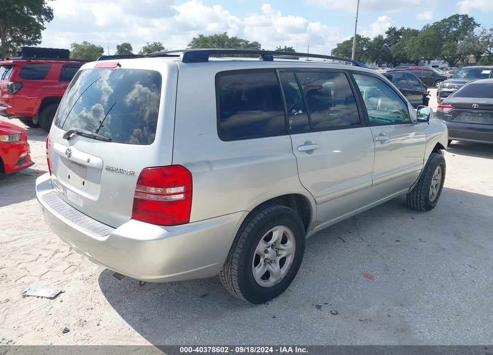 2003 TOYOTA HIGHLANDER V6 VIN: JTEGF21A630116156
