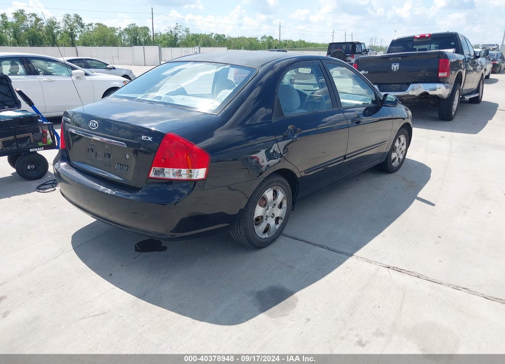 2009 KIA SPECTRA EX VIN: KNAFE221195653186