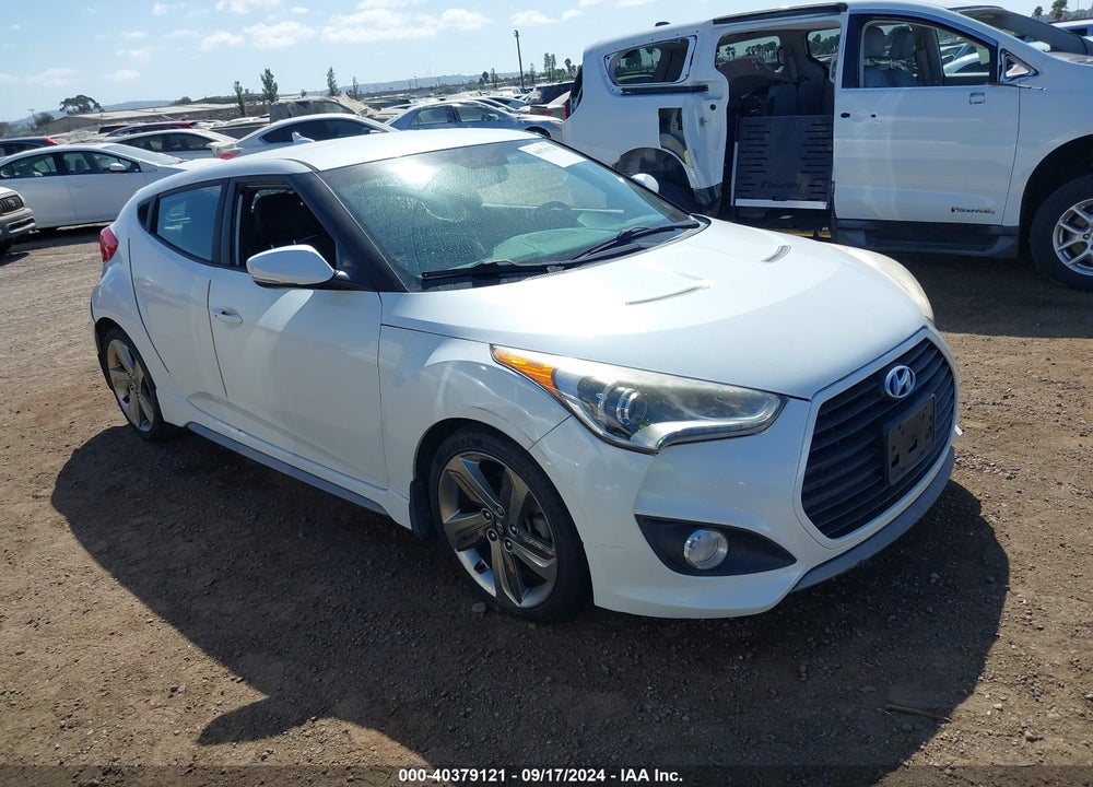 2013 HYUNDAI VELOSTER TURBO W/BLACK VIN: KMHTC6AE8DU178749
