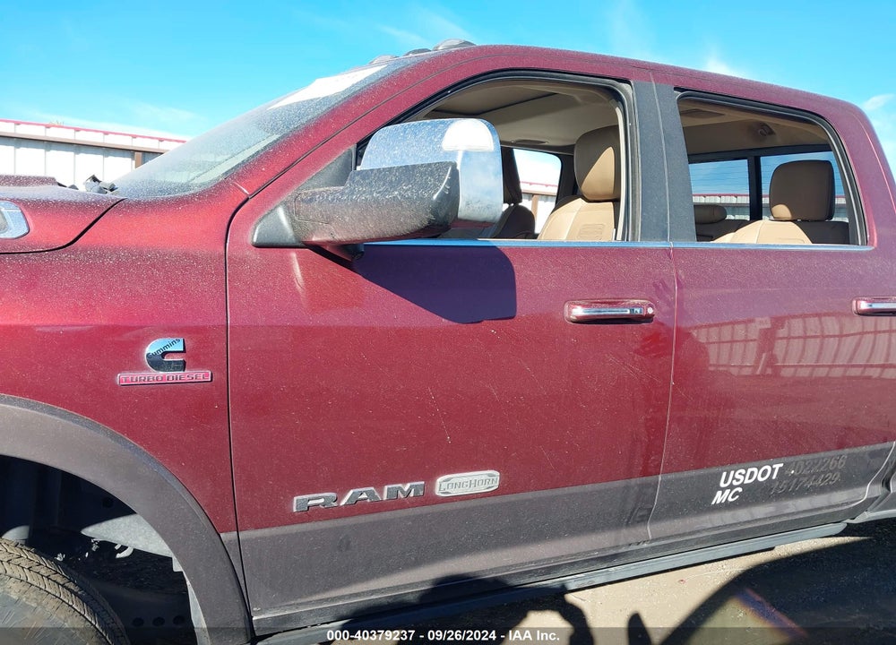 2019 RAM 3500 LONGHORN  4X4 8' BOX VIN: 3C63RRKL6KG675095