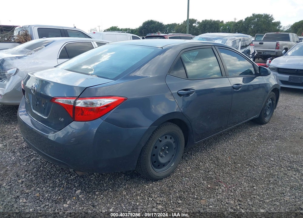 2014 TOYOTA COROLLA LE VIN: 5YFBURHE3EP147993