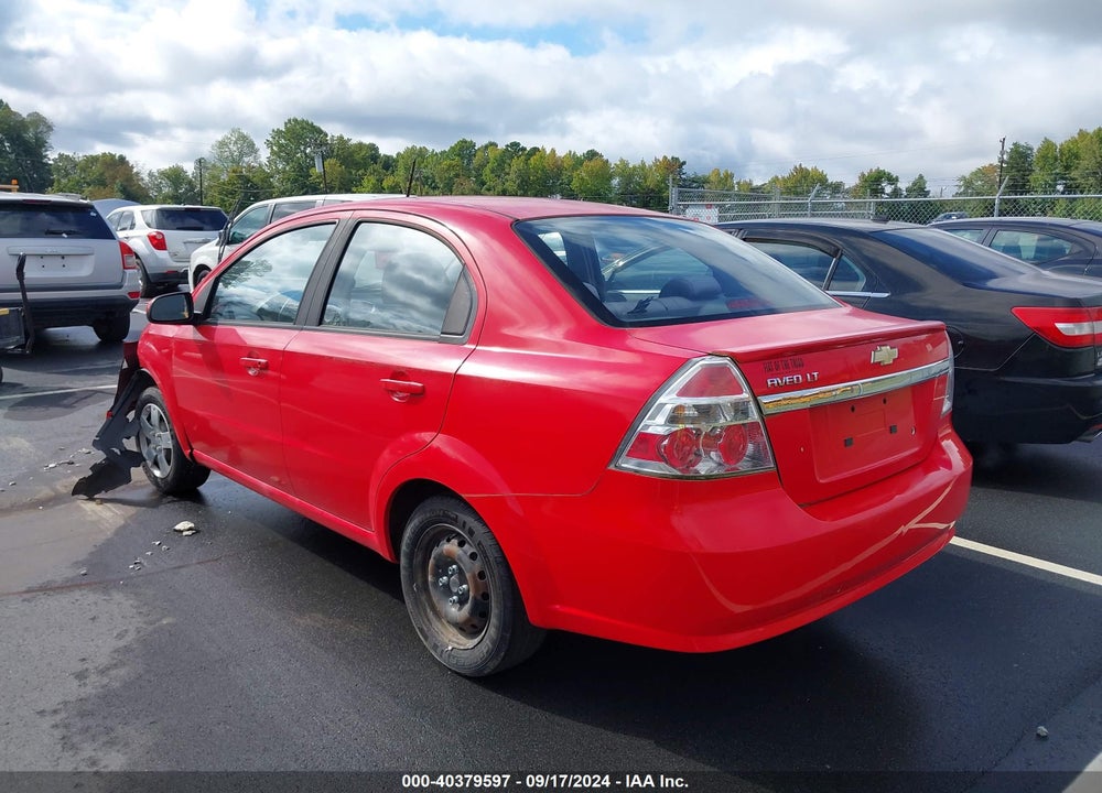 2009 CHEVROLET AVEO LT VIN: KL1TD56E99B612952