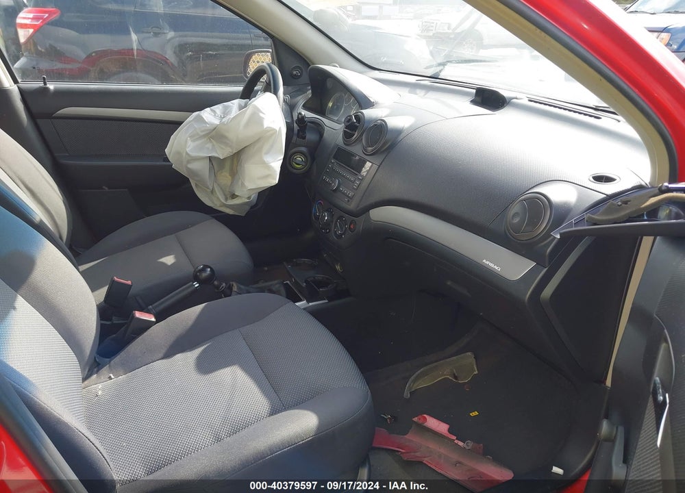 2009 CHEVROLET AVEO LT VIN: KL1TD56E99B612952
