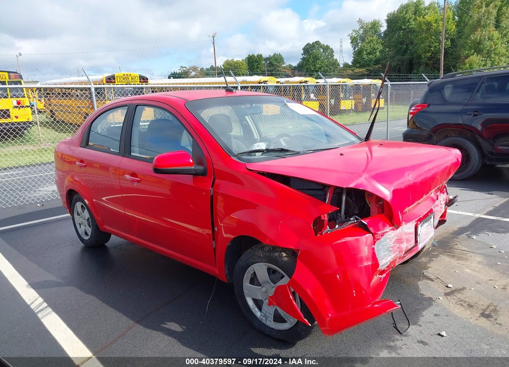 2009 CHEVROLET AVEO LT VIN: KL1TD56E99B612952