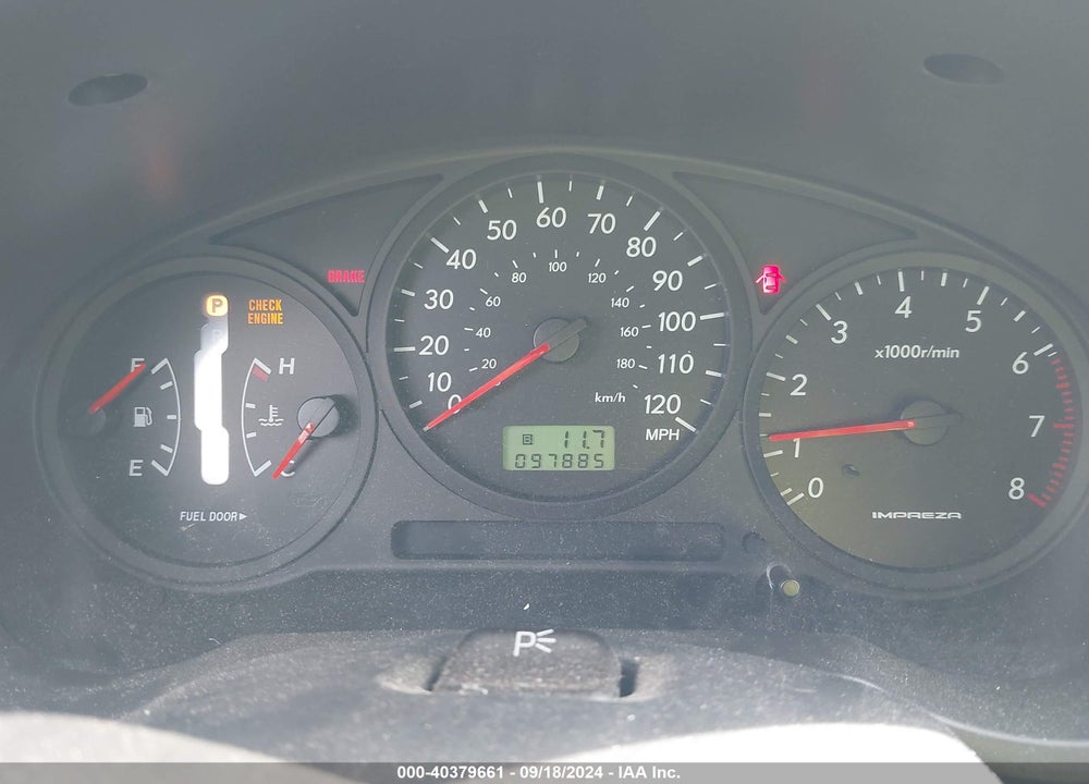 2004 SUBARU IMPREZA 2.5TS VIN: JF1GG655X4H807057