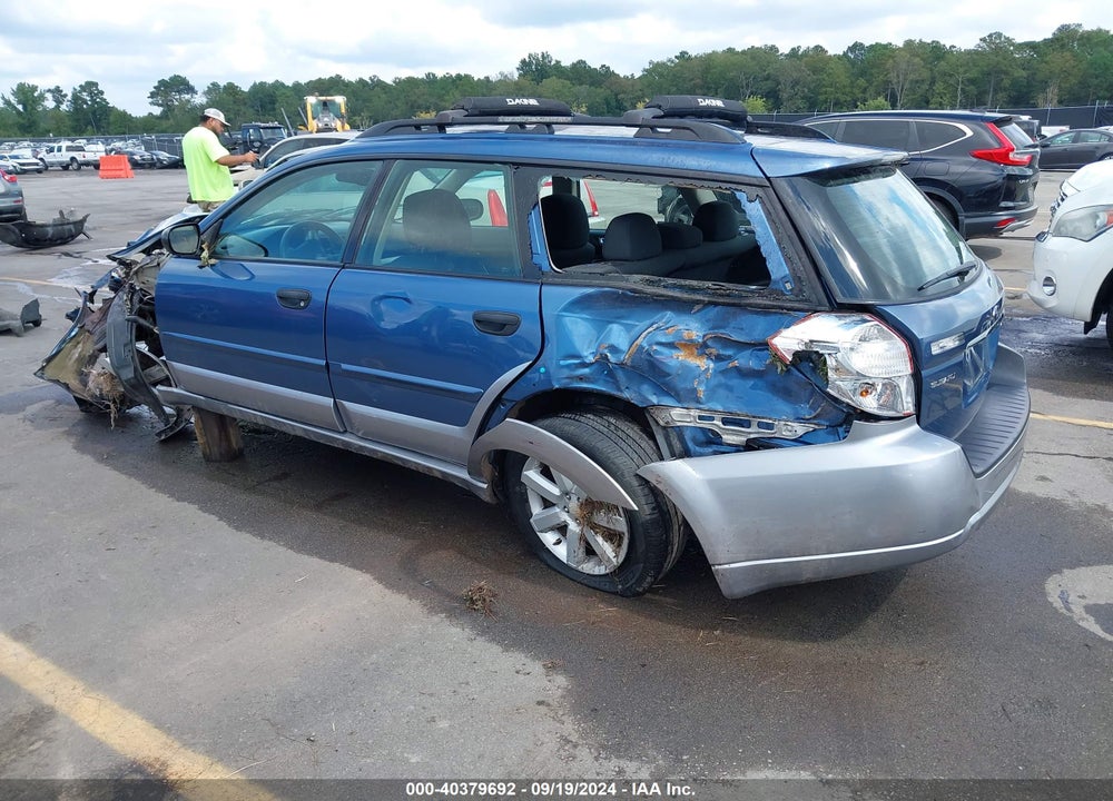 2008 SUBARU OUTBACK 2.5I/2.5I L.L. BEAN EDITION VIN: 4S4BP61C687351414