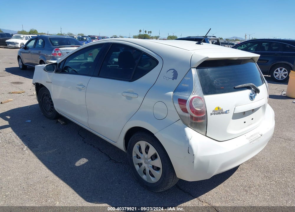 2012 TOYOTA PRIUS C TWO VIN: JTDKDTB3XC1504463