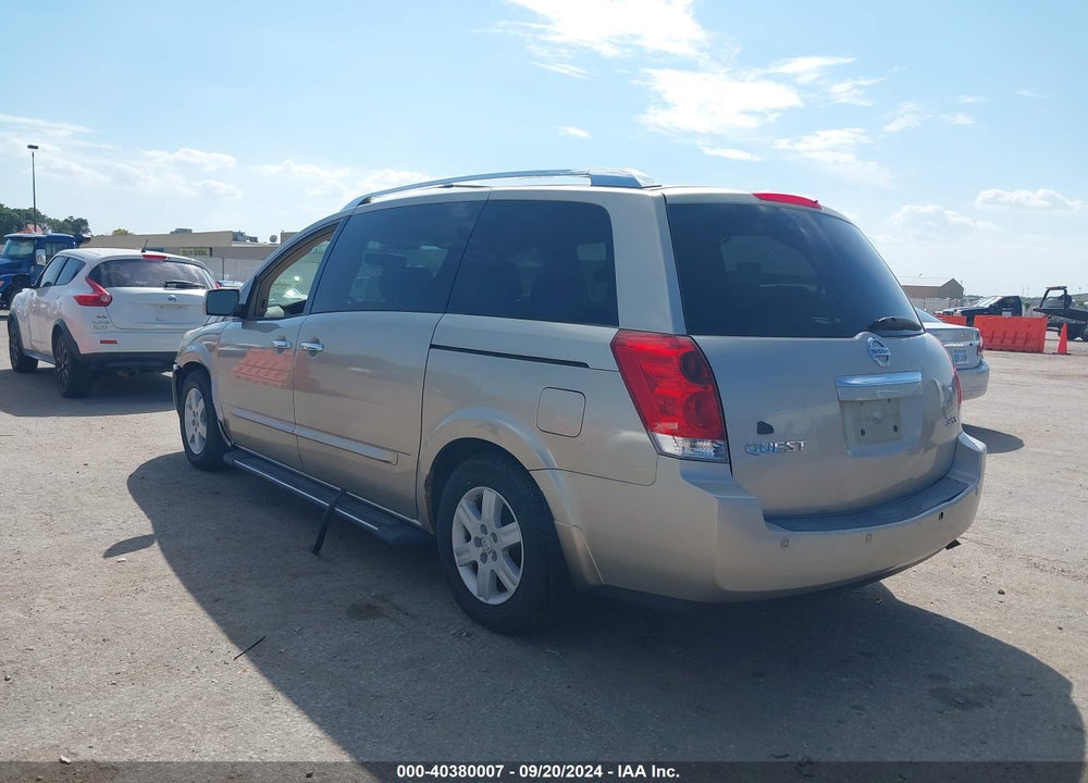 2007 NISSAN QUEST 3.5 S VIN: 5N1BV28U67N116325