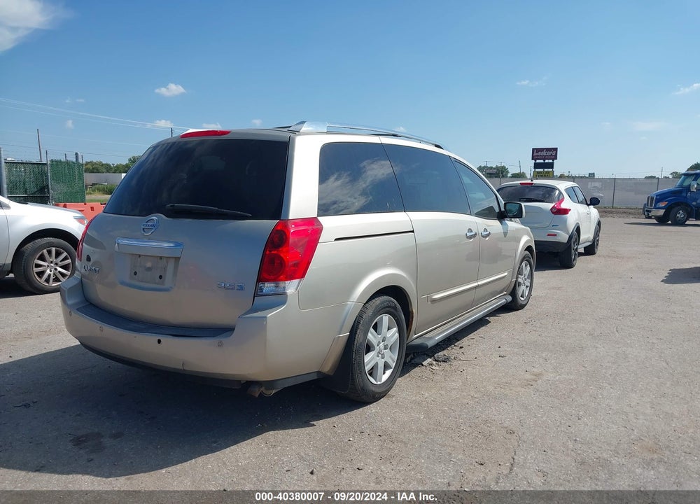 2007 NISSAN QUEST 3.5 S VIN: 5N1BV28U67N116325