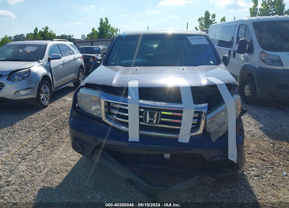 2014 HONDA PILOT LX VIN: 5FNYF4H2XEB027097