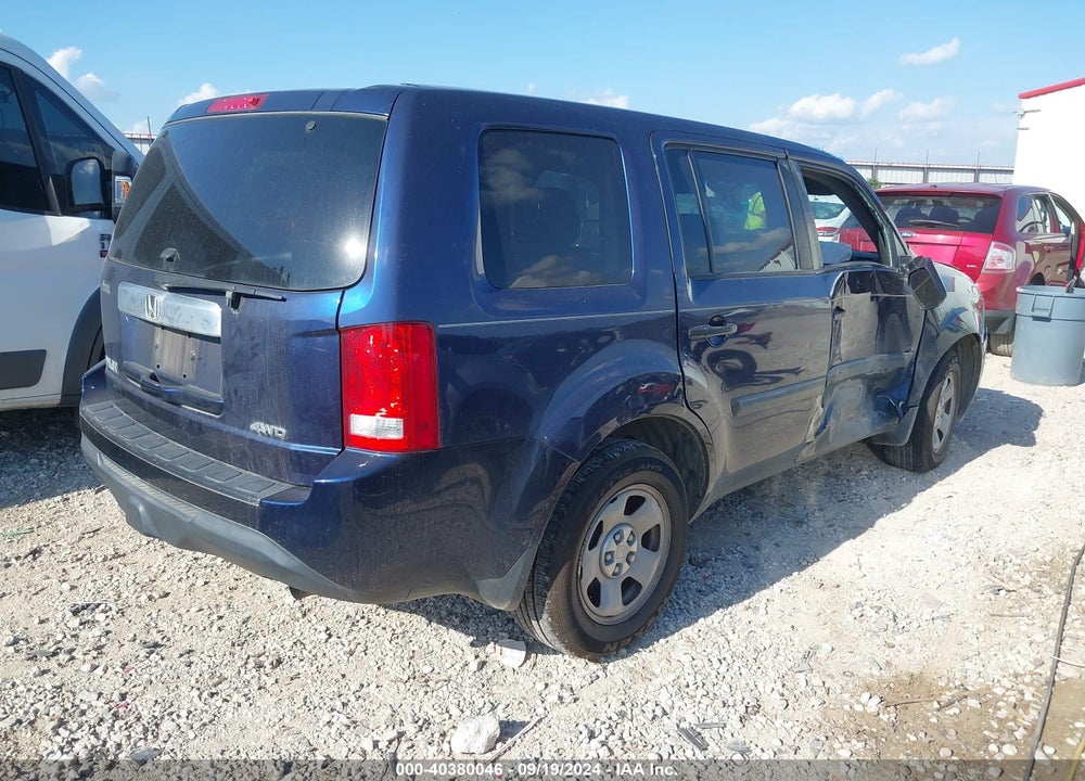 2014 HONDA PILOT LX VIN: 5FNYF4H2XEB027097