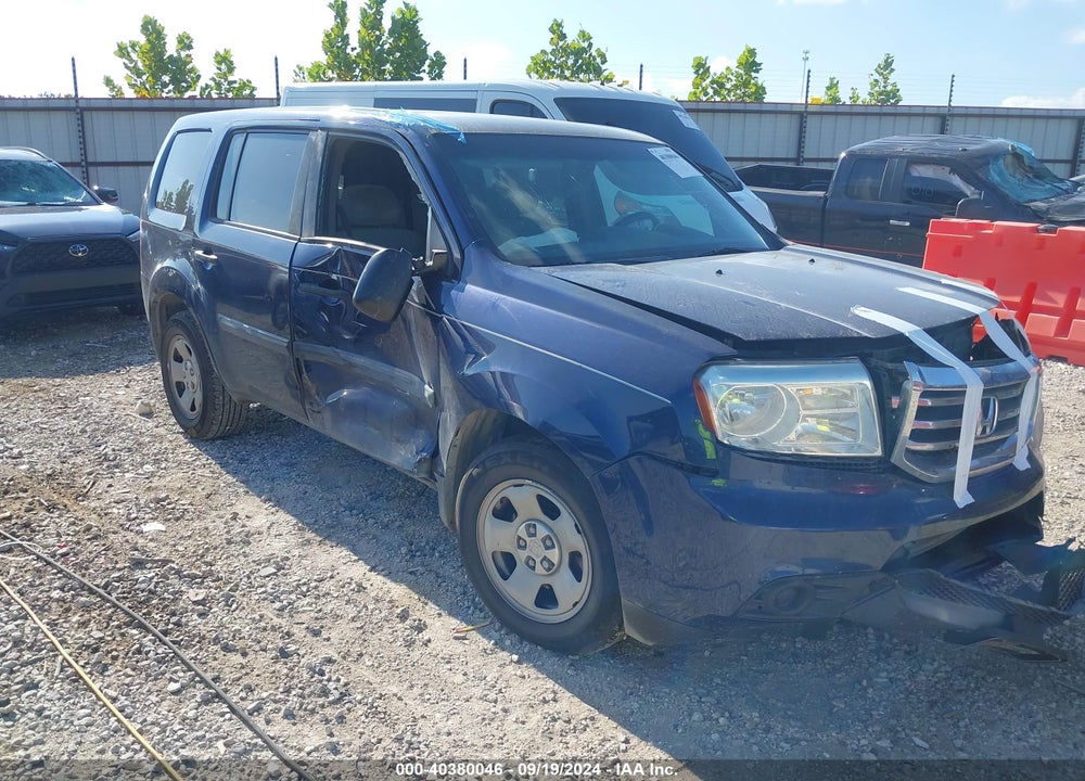 2014 HONDA PILOT LX VIN: 5FNYF4H2XEB027097