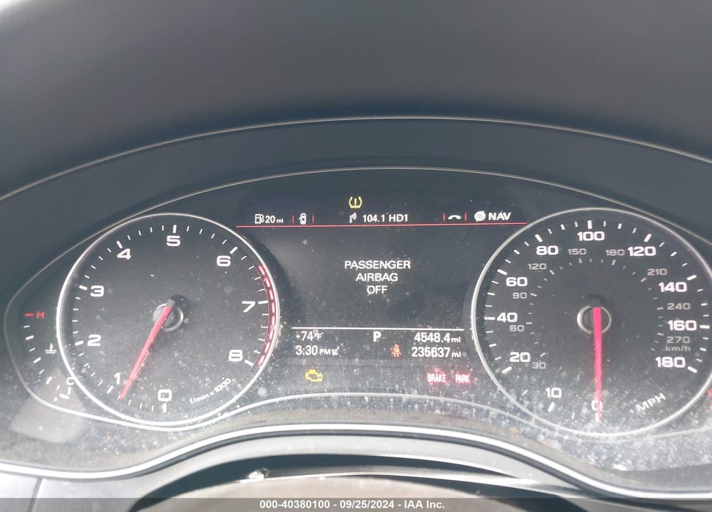 2012 AUDI A6 VIN: WAUHGAFC4CN134617