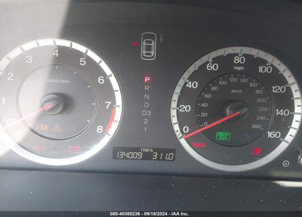2009 HONDA ACCORD 2.4 EX-L VIN: 1HGCP26889A008082