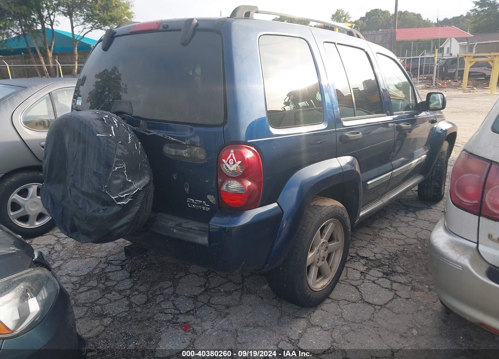 2005 JEEP LIBERTY LIMITED EDITION VIN: 1J4GL58K55W621094