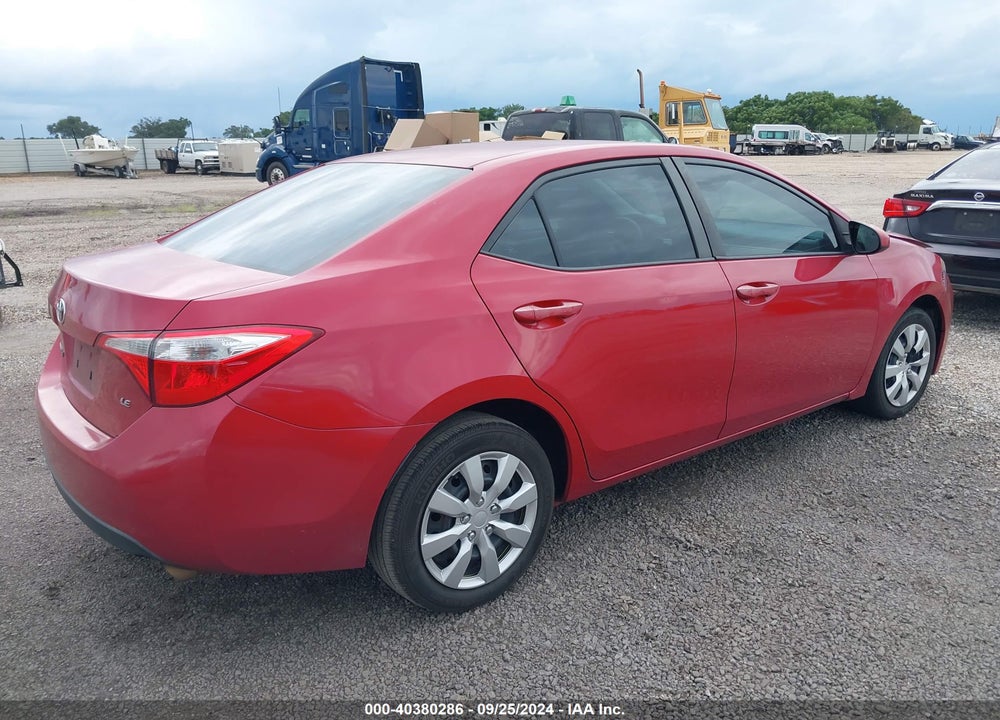 2014 TOYOTA COROLLA LE VIN: 2T1BURHE0EC028086