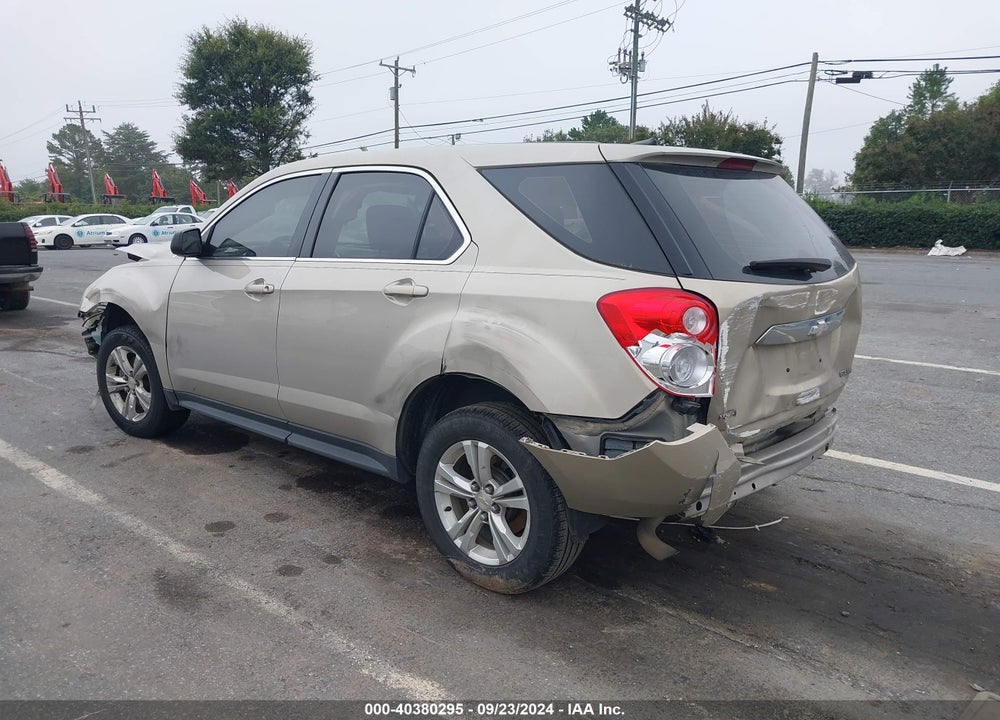 2012 CHEVROLET EQUINOX LS VIN: 2GNALBEK3C1139573