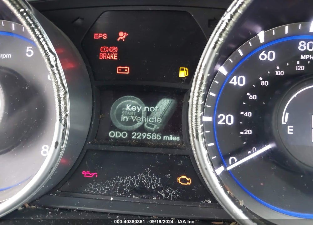 2011 HYUNDAI SONATA SE VIN: 5NPEC4ACXBH096206