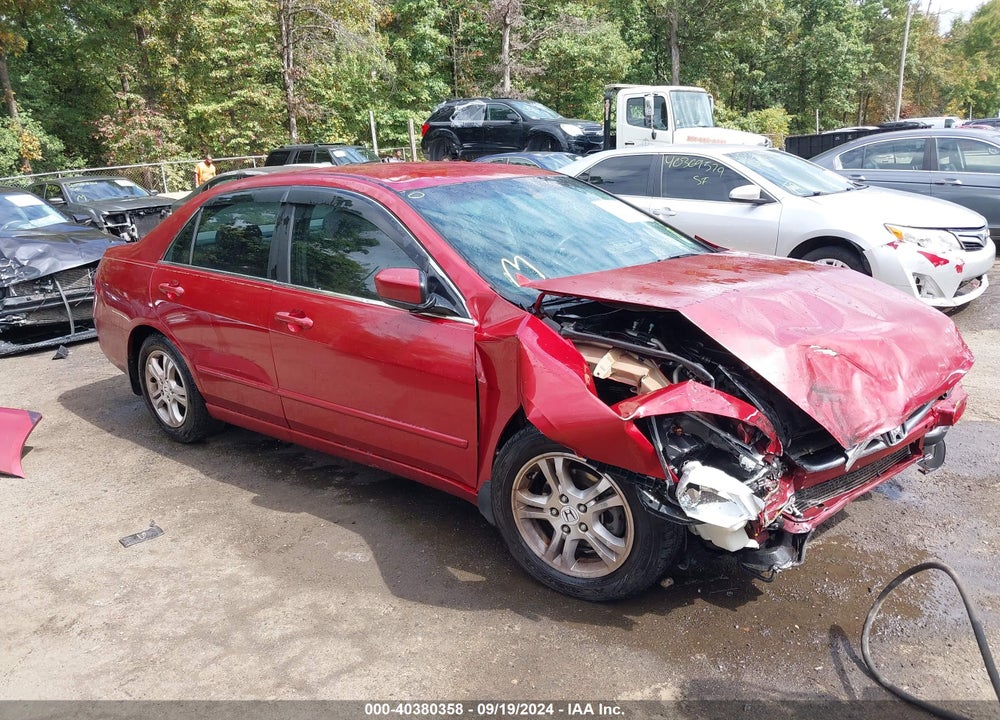 2007 HONDA ACCORD 2.4 SE VIN: 1HGCM563X7A204147