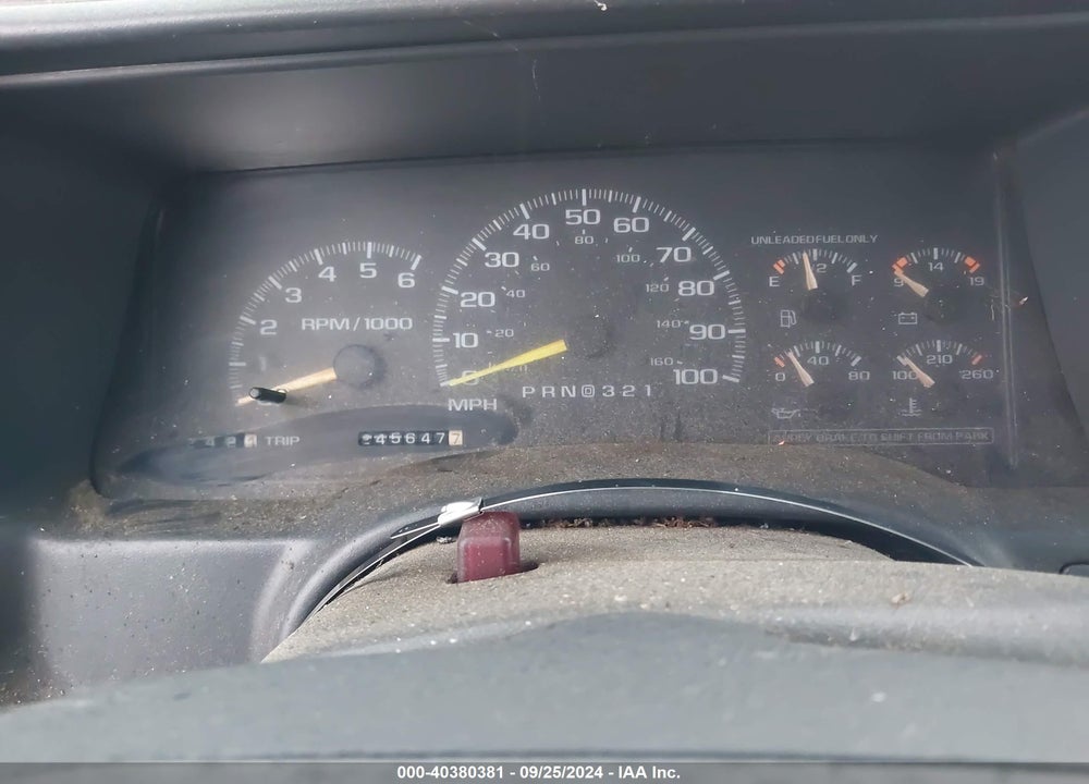 1997 CHEVROLET K1500 FLEETSIDE VIN: 2GCEK19R5V1259988