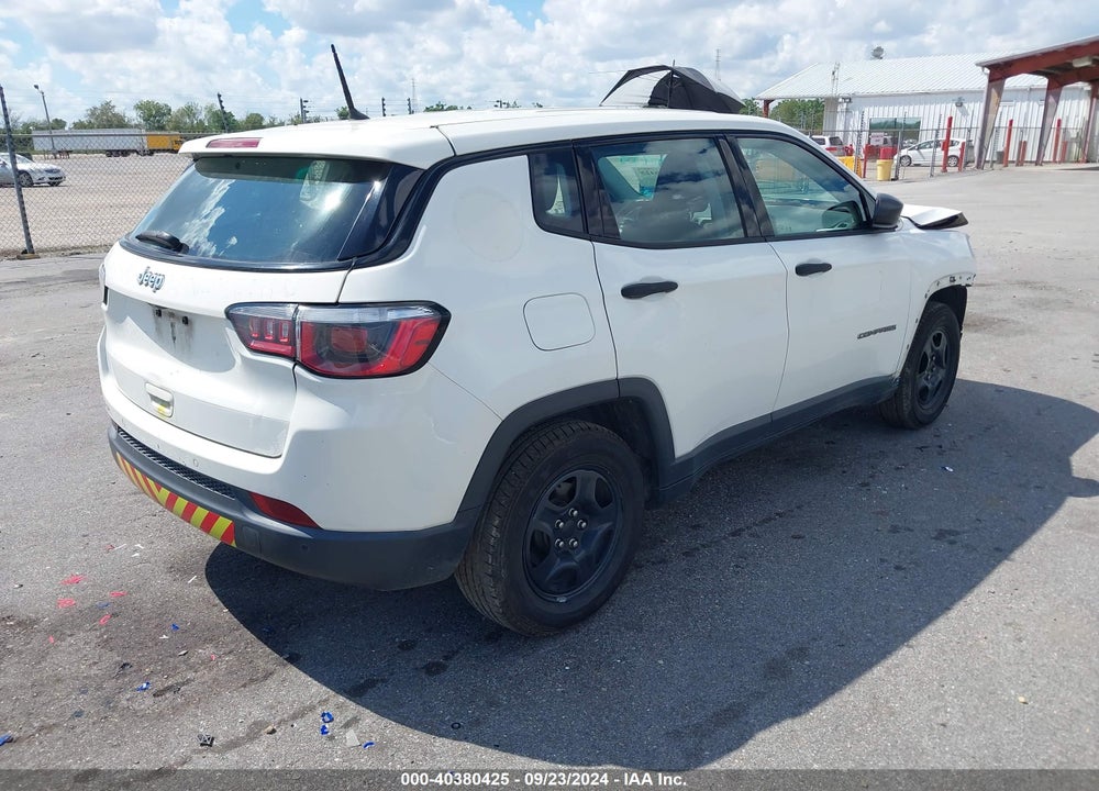 2018 JEEP COMPASS SPORT FWD VIN: 3C4NJCAB5JT318169
