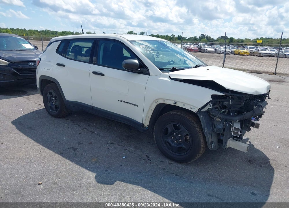2018 JEEP COMPASS SPORT FWD VIN: 3C4NJCAB5JT318169