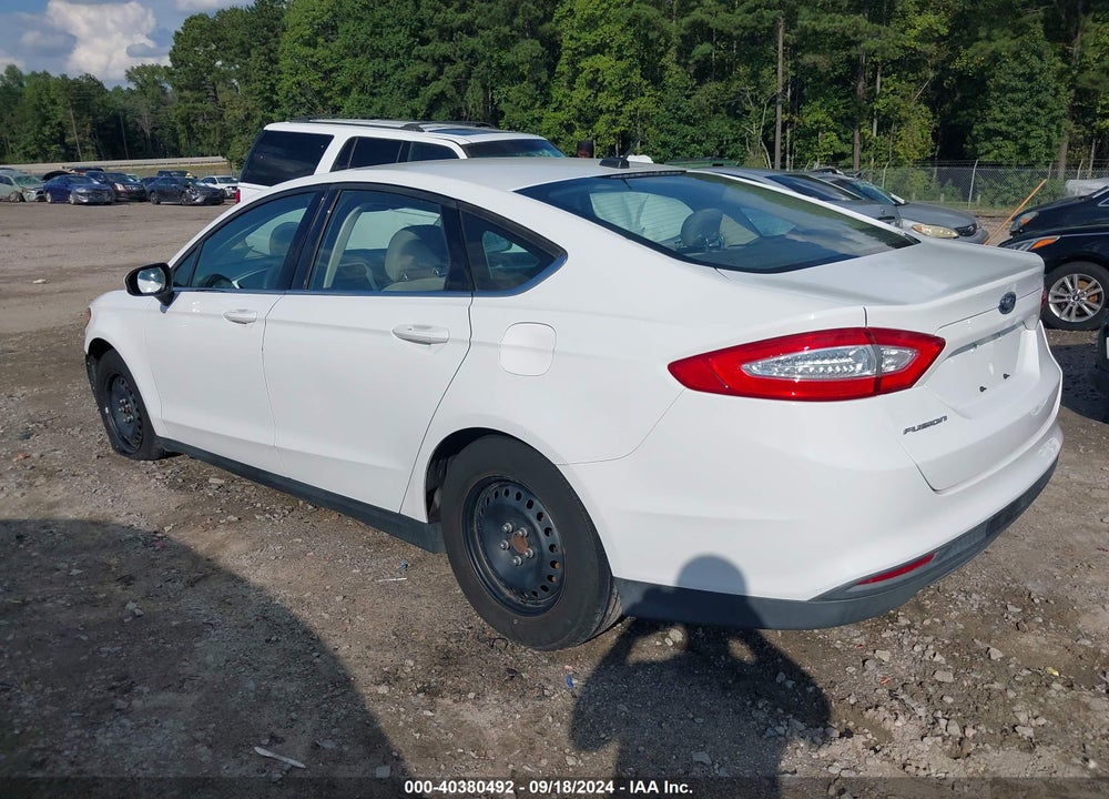2013 FORD FUSION S VIN: 3FA6P0G78DR373405
