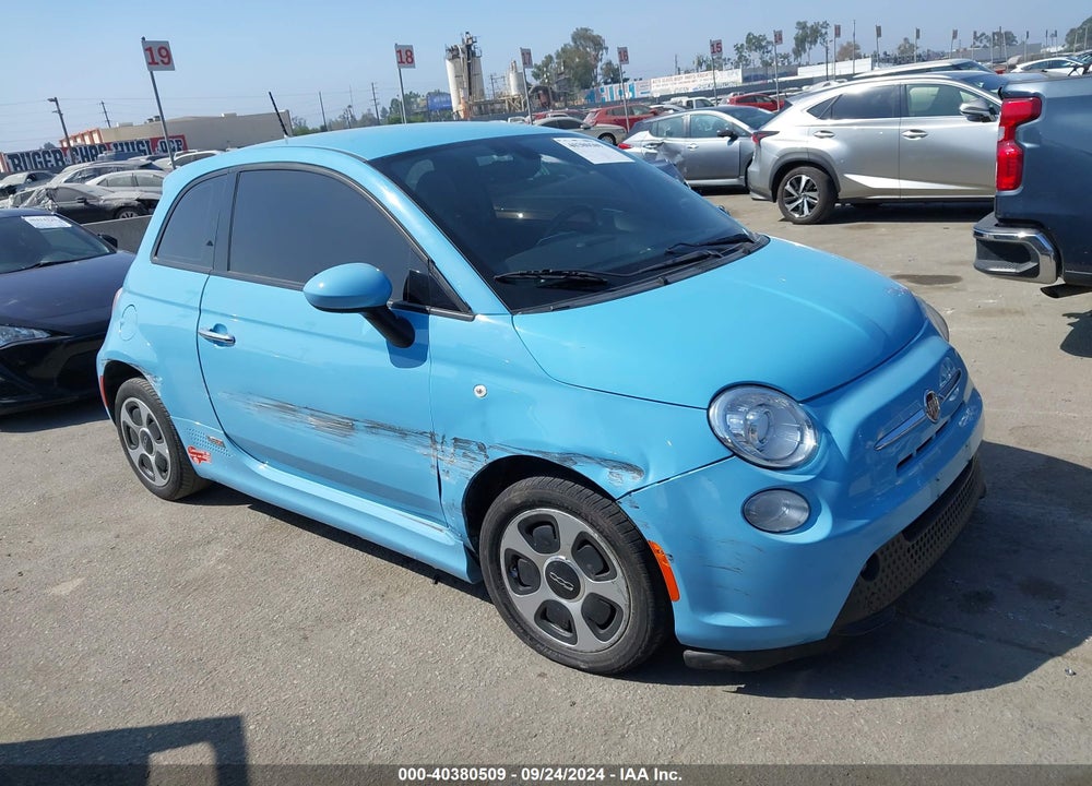 2017 FIAT 500E BATTERY ELECTRIC VIN: 3C3CFFGE2HT704509